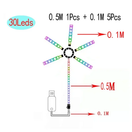 LED Night Light Fireworks RGB Dream Meteor Lamp - LED Night Light - LiHangStar - Mad Fly Essentials