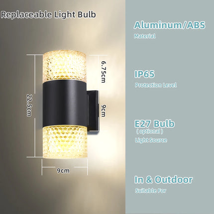 LED Wall Sconce Interior External Waterproof Sconce - LED Wall Sconce - Clode - Mad Fly Essentials