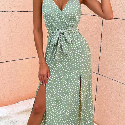 Women Summer Floral Print Maxi Dress
