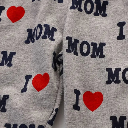 Baby Boys Toddler I Love Mom Pajamas Set