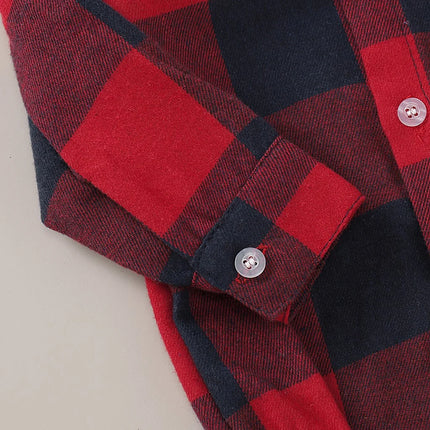 Baby Romper Boys 0-18M Plaid Infant Wear - Baby Romper - Prowow - Mad Fly Essentials