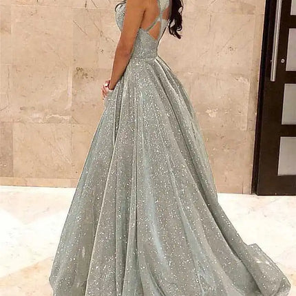 Maxi Dress Women Sleeveless Sequin Lace Dress - Maxi Dress - Nostalgia - Mad Fly Essentials