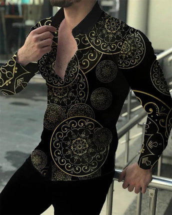 Men 3D Luxury Long Hawaiian Shirt - Mad Fly Essentials