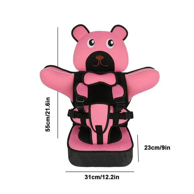 Kid Auto Safety Cartoon Bear Car Seat Travel Accessories - Mad Fly Essentials