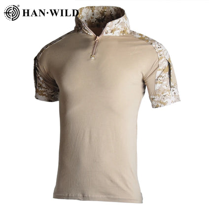 Men Camouflage Tactical Short Shirts