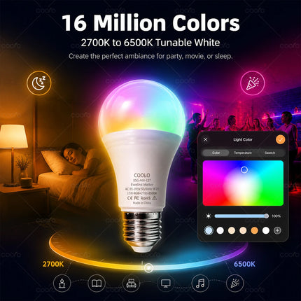 LED Bulb Smart Wifi E27 Dimmable Light Bulbs - LED Bulb - ATComm - Mad Fly Essentials