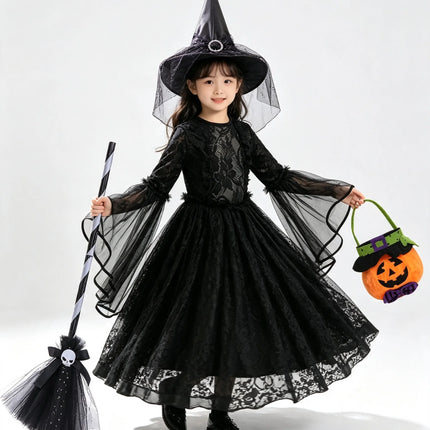 Costume Dress Girl Gothic Witch Halloween Costume - Costume Dress - 27kids - Mad Fly Essentials