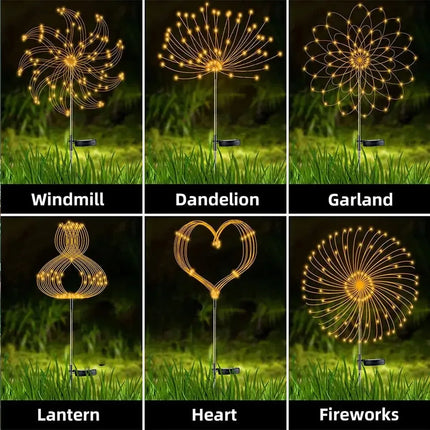 LED Fairy Light Outdoor Solar Firework Lawn Lamp - LED Fairy Light - Aiopp - Mad Fly Essentials