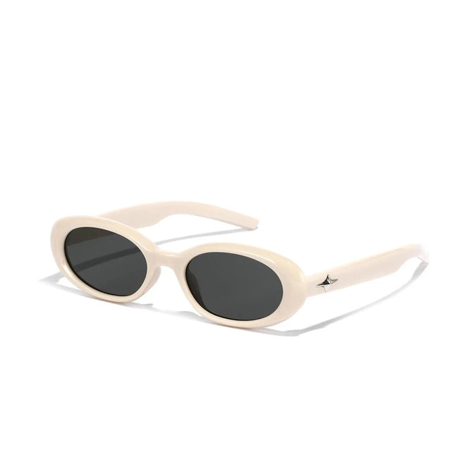 Men Vintage Steampunk Oval UV400 Sunglasses