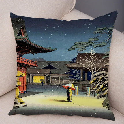 Fantasy Scenery Landscape Japanese Asian Home Pillows Decor