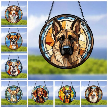 Pet Dog Acrylic German Shepherd Labrador Wall Window Decor