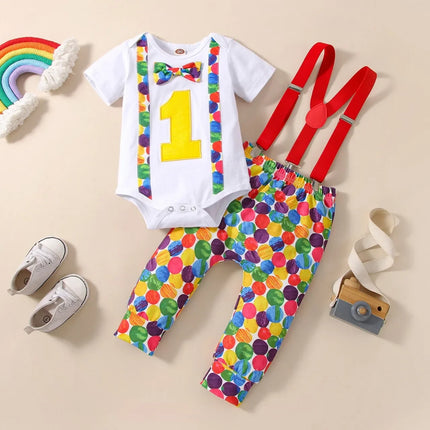 Clothing Set Baby Boy First Birthday Rompers Overalls - Clothing Set - Prowow - Mad Fly Essentials