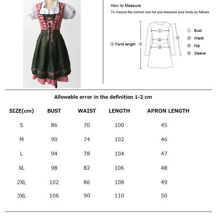 Women Bavarian Oktoberfest Costume Outfit