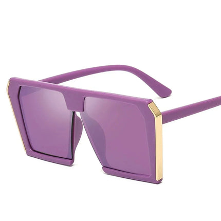 Women Leopard Square Gradient UV400 Sunglasses
