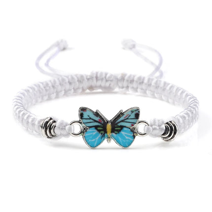Bracelet Butterfly Girl Chain Link Braided Wearables - Bracelet - Losstower - Mad Fly Essentials