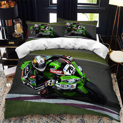 Space Kids Room Motorcycle Bedding Duvet Set - Mad Fly Essentials