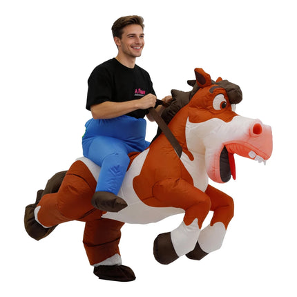Inflatable Costume Funny Ride Roleplay Horse Animal Party Set - Inflatable - Starry Decor - Mad Fly Essentials