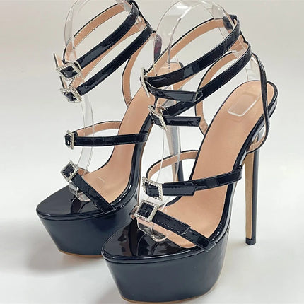 High Heels Women Sexy Pink Platform Open Toe Sandals - High Heels - Gaoxiaojie - Mad Fly Essentials