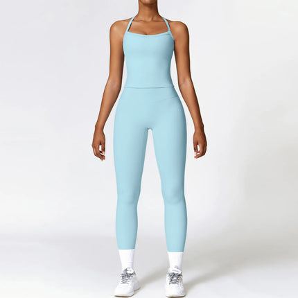 Activewear Set Women 2pc Crop Top Yoga Sportswear Set - Activewear Set - Bessmini - Mad Fly Essentials