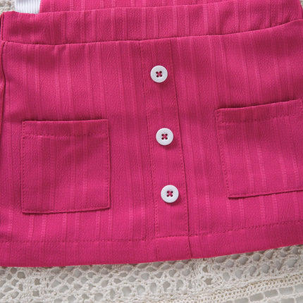 Outfit Set Baby Girl 1st Birthday Pink Skirt - Outfit Set - 27kids - Mad Fly Essentials