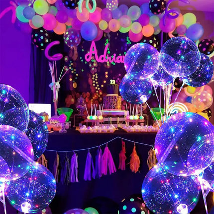 LED Birthday Wedding 10pc Luminous Party Balloons