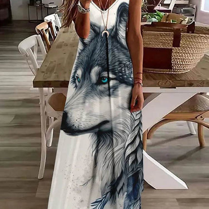 Women 3D Summer Bohemian Maxi Dress - Mad Fly Essentials