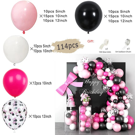 Wedding Decor Black Gold Balloon Garland Arch Kits Party Decor - Wedding Decor - Hviero - Mad Fly Essentials
