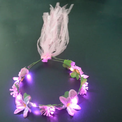 Women Hawaiian Girl LED Garland Party Necklace