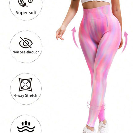 Fitness Leggings Women Tie-Dye Yoga Pants - Fitness Leggings - Meheol - Mad Fly Essentials