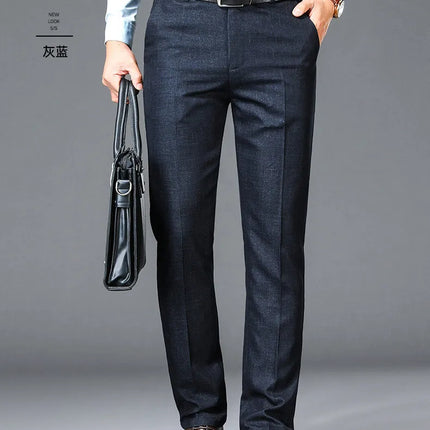 Men Business Casual Formal Suit Pants - Men's Fashion Mad Fly Essentials