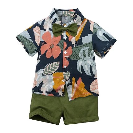 Clothing Set Boy Summer Floral Vacation Seasonal Wear - Clothing Set - Surferfish - Mad Fly Essentials