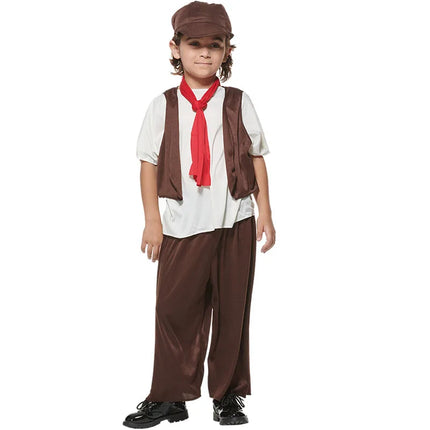 Costume Boy Medieval Worker Halloween Party Costume Set - Costume - Kid Essentials - Mad Fly Essentials