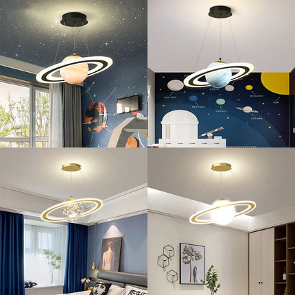 Retro Planet LED Indoor Pendant Light