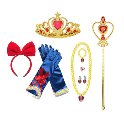 Girl Seasonal Wear Gloves Wand Princess Costume Accessories Set - Girl Seasonal Wear - Zawaland - Mad Fly Essentials