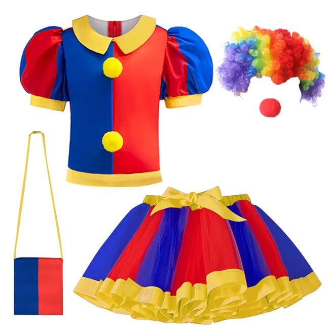 Baby Girl Funny Clown Costume Set