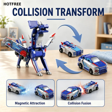 Activity Toys 2in1 Magnetic Car Transforming Dinosaur Toys - Activity Toys - JokeJolly - Mad Fly Essentials