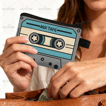 Wallet Women Tape Cassette Case Graphic Coin Purse - Wallet - Ulikedeko - Mad Fly Essentials