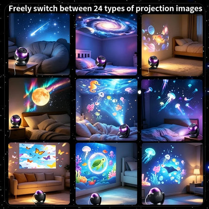 LED Night Light Galaxy Projector Constellation Star Decor - LED Night Light - Aubusson - Mad Fly Essentials