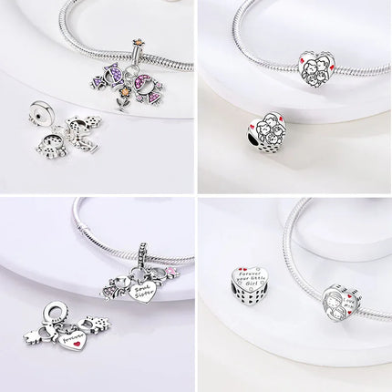 Women Accessories 925 Valentine Love Family DIY Jewelry Charm - Women Accessories - Valentines Day Specials - Mad Fly Essentials