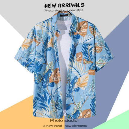 Men 2024 Fashion Hawaiian Floral Beach Shirt - Mad Fly Essentials