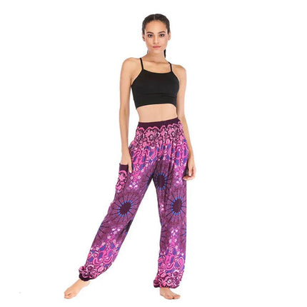 Women Boho Casual Fitness Yoga Harem Pants - Mad Fly Essentials