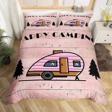 Duvet Set Home Camper 3D Comforter Bedding Set - Duvet Set - Lousidream - Mad Fly Essentials