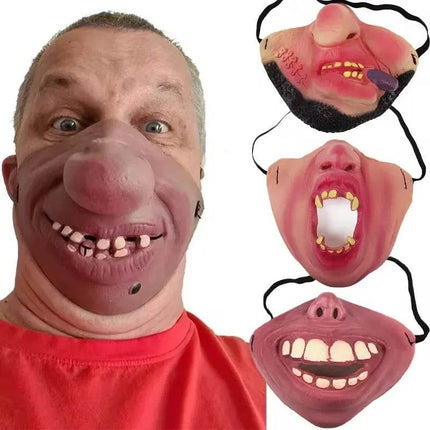 Funny Half Face Party Costume Mask - Mad Fly Essentials
