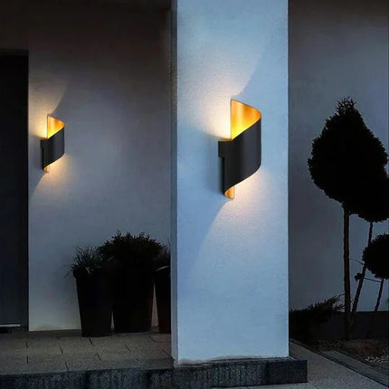 LED Wall sconce Modern Nordic Spiral Indoor Outdoor Lamp - LED Wall Sconce - Sternlicht - Mad Fly Essentials