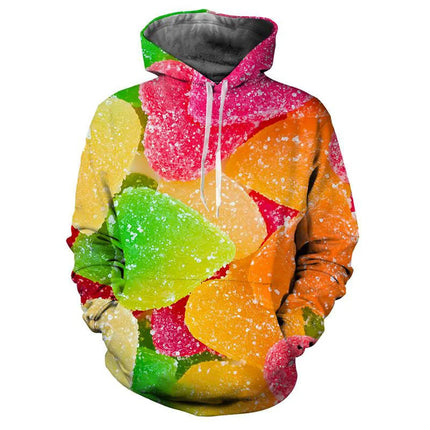 3D Hoodies Men Candy Gummy Bear Long Sleeve Hoodies - 3D Hoodies - Cargo Global - Mad Fly Essentials