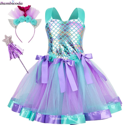 Girl Seasonal Wear Mermaid Cosplay Costume Dress - Girl Seasonal Wear - Cecheetah - Mad Fly Essentials