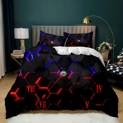 Duvet Set Home 3D Optical Illusion Bedding Set - Duvet Set - Benli White - Mad Fly Essentials