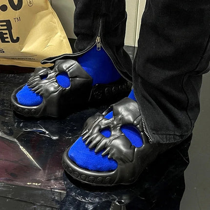Men Footwear Summer Retro 3D Skull Sandals - Men Footwear - Comwarm - Mad Fly Essentials