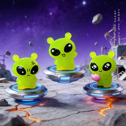 Figurine 100pc 3D Resin Mini Luminous Alien DIY Garden Accessories - FIgurine - Lansoon - Mad Fly Essentials