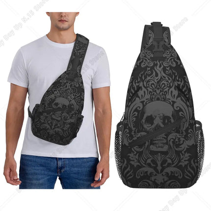 Crossbody Bag Men Skeleton Souls Travel Bag - Crossbody Bag - heatboywade - Mad Fly Essentials
